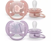 Philips Avent Ultra Soft Yumuşak 2li Emzik 0-6 Ay - Kız SCF091/09 - 2