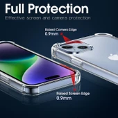 iPhone 13 Uyumlu Darbe Önleyici Sararmaya Dayanıklı Airbag Korumalı Ultra Slim TPU Şeffaf Silikon Kılıf - 8