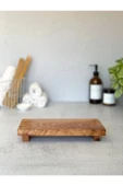aden home senin evin senin dünyan Ahşap Sunumluk, Yağdanlık, Sabunluk 24x12cm, ASNM03 - 1
