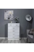 aden home senin evin senin dünyan 6 Çekmeceli Şifonyer, MDF Beyaz Şifonyer, Yatak Odası Şifonyer, Komodin Şifonyer, 100x70cm, MSFN03 - 1
