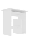 aden home senin evin senin dünyan %100 MDF Çalışma Masası, Bilgisayar Masası, Kitaplıklı Çalışma Masası, Beyaz Ders Çalışma Masası - 4