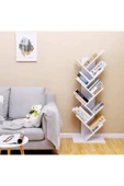 aden home senin evin senin dünyan Dekoratif Kitaplık Raf, Bölmeli Kitaplık, Çok Amaçlı Raf, %100 MDF, Mutfak Banyo Rafı - 1