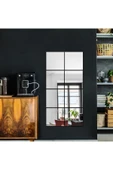 aden home senin evin senin dünyan Duvar Aynası, Kare Duvar Aynası, Boy Aynası, Salon Duvar Aynası, Antre Hol Aynası, Dekoratif Ayna - 8