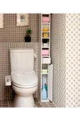 aden home senin evin senin dünyan Dekoratif MDF Banyo Rafı, Banyo Düzenleyici, WC Klozet Rafı, Klozet Üstü Raf, Lavabo Dolabı - 3