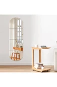 aden home senin evin senin dünyan Duvar Aynası, Oval Duvar Aynası, Asimetrik Boy Aynası, Salon Duvar Aynası, Antre Hol, Dekoratif Ayna - 5