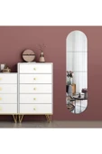 aden home senin evin senin dünyan Duvar Aynası, Oval Duvar Aynası, Asimetrik Boy Aynası, Salon Duvar Aynası, Antre Hol, Dekoratif Ayna - 4