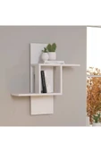 aden home senin evin senin dünyan Beyaz MDF Dekoratif Duvar Rafı, Ahşap Duvar Rafı, Kitaplık Raf, Banyo Mutfak Çocuk Odası Rafı - 1
