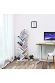 aden home senin evin senin dünyan Dekoratif Kitaplık Raf, Bölmeli Kitaplık, Çok Amaçlı Raf, %100 MDF, Mutfak Banyo Rafı - 2