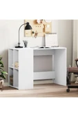 aden home senin evin senin dünyan %100 MDF Çalışma Masası, Bilgisayar Masası, Kitaplıklı Çalışma Masası, Beyaz Ders Çalışma Masası - 1
