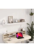aden home senin evin senin dünyan Beyaz MDF Uçan Duvar Rafı, Dekoratif Duvar Rafı, Banyo Mutfak Çocuk Odası Rafı, Ahşap Duvar Rafı - 3