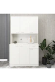 aden home senin evin senin dünyan MDF Mutfak Dolabı, Beyaz Çok Amaçlı Mutfak Dolabı, Hazır Mutfak Dolabı, Mutfak Kiler Erzak Dolabı - 6