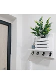 aden home senin evin senin dünyan Dekoratif Anahtar Askısı, Duvar Askılı Anahtarlık, Ahşap Anahtarlık Askılığı, Kapı Süsü Anahtarlık - 3