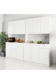 aden home senin evin senin dünyan MDF Mutfak Dolabı, Beyaz Çok Amaçlı Mutfak Dolabı, Hazır Mutfak Dolabı, Mutfak Kiler Erzak Dolabı - 8