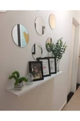 aden home senin evin senin dünyan Yuvarlak Duvar Aynası, 12 Adet Dekoratif Duvar Aynası, Salon Duvar Aynası, Antre Hol Banyo, Supla - 1
