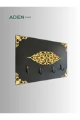 aden home senin evin senin dünyan Anahtar Askısı, Duvar Askılı Anahtarlık, Anahtarlık Duvar Askılığı, Dekoratif anahtarlık askısı - 1
