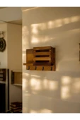 aden home senin evin senin dünyan Anahtar Askısı, Duvar Askılı Anahtarlık, Ahşap Anahtarlık Askılığı, Dekoratif anahtarlık askısı - 1