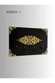 aden home senin evin senin dünyan Anahtar Askısı, Duvar Askılı Anahtarlık, Anahtarlık Duvar Askılığı, Dekoratif anahtarlık askısı - 3