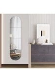 aden home senin evin senin dünyan Duvar Aynası, Oval Duvar Aynası, Asimetrik Boy Aynası, Salon Duvar Aynası, Antre Hol, Dekoratif Ayna - 3