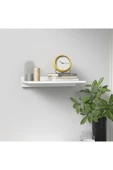 aden home senin evin senin dünyan Beyaz MDF Dekoratif Duvar Rafı, Ahşap Duvar Rafı, Uçan Duvar Rafı, Banyo Mutfak Çocuk Odası Rafı - 4