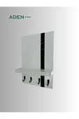 aden home senin evin senin dünyan Anahtar Askısı, Duvar Askılı Anahtarlık, Anahtarlık Duvar Askılığı, Dekoratif anahtarlık askısı - 1