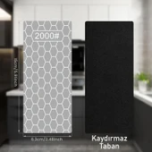 Valkyrie 3 Adet Elmas Biley Seti Bıçak Bileme Taşı Sulu veya Susuz Biley Uzun Ömürlü Aşınmaz 200 400 1000 Grit - 4