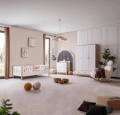 BERLİN BEBEK ODASI TAKIMI - BEYAZ MEŞE - 1