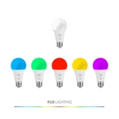 S-link SL-RGB9 Smart Akıllı RGB Lamba, Ampul 9W 50Hz 800lm Wifi TUYA Destekli - 1