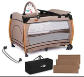 Comfymax Power Park Yatak Oyun Parkı 70x110 - Wood Brown thumbnail 1