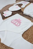 Sema Baby 5 Parça Hastane Çıkışı Zıbın Seti 0-3 Ay - Princess thumbnail 2