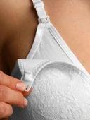 Sema Baby Dantelli Emzirme Sütyen Beyaz 100 Beden thumbnail 2