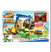Hot Wheels Monster Trucks Arenada Rhinomite Mücadelesi Oyun Seti HTP18 thumbnail 2
