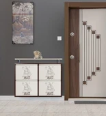 Medikaltec 2+2 Metal Ayakkabılık (Kahve-Krem-Gemi) | Dar Alanlar İçin Akıllı Çözüm - 1
