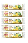 Koroplast Ekstra Güçlü Limon Büzgülü Büyük Boy 10lu Çöp Torbası X 5 Paket - 1