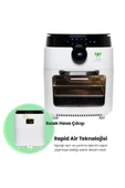 Wiami Airfryer Oven RA-011W 12 lt Beyaz Yağsız Fritöz Teşhir - 6