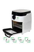 Wiami Airfryer Oven RA-011W 12 lt Beyaz Yağsız Fritöz Teşhir - 5