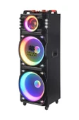 Techno Favori 150W RMS Ses Gücü 2x15” Süper Bass RGB Ledli Bluetooth Hoparlör - 1