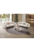 EDSY HOME Armoni 3+3 Koltuk Takımı Krem - 2