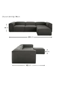 EDSY HOME Mira Relax 4 Modül Köşe Koltuk ( ANTRASİT ) Keten Kumaş thumbnail 7