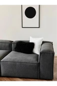 EDSY HOME Mira Relax 4 Modül Köşe Koltuk ( ANTRASİT ) Keten Kumaş thumbnail 3
