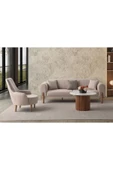 EDSY HOME Galata 3+3+1 Koltuk Takımı Sütlü Kahve - 2