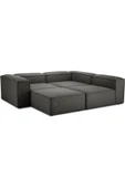 EDSY HOME Mira Relax 4 Modül Köşe Koltuk ( ANTRASİT ) Keten Kumaş thumbnail 6
