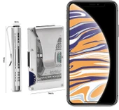 Valkyrie RFID Korumalı Alüminyum Metal 20 Kart Kapasiteli İnce Hafif Güvenli Kartlık Gümüş - 4