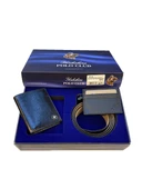 Polo Club 3'lü Erkek Cüzdan Kemer Kartvizitlik Çeyizlik Set - 1