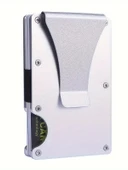 Valkyrie RFID Korumalı Alüminyum Metal 20 Kart Kapasiteli İnce Hafif Güvenli Kartlık Gümüş - 8