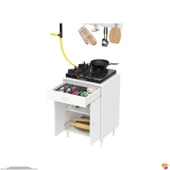 Modilayn QPLAS (M) Set Ocak Altı Dolap 60x88x56 cm Çekmeceli, Kapaklı 2 Göz Raf Bölmeli - 8