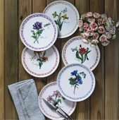 Fecra Beyda 6 Parça Pasta Tabağı Seti - 1