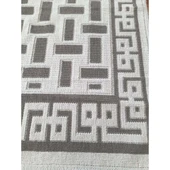 Pamuklu Bukle Lüks Kilim (80x150)-Luma Kreme Kahve - 2