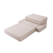 Homedius Melisa Tek Kişilik Katlanır Yatak Katlanır Koltuk Bej Tek - 7