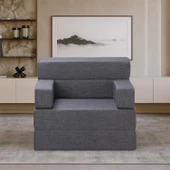 Homedius Melisa Tek Kişilik Katlanır Yatak Katlanır Koltuk Bej Tek - 10