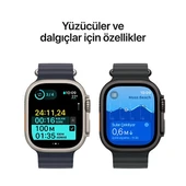 Apple Watch Ultra 2 Gps + Cellular 49MM Black Titanium Case With Black Ocean Band / MX4P3TU/A - 3